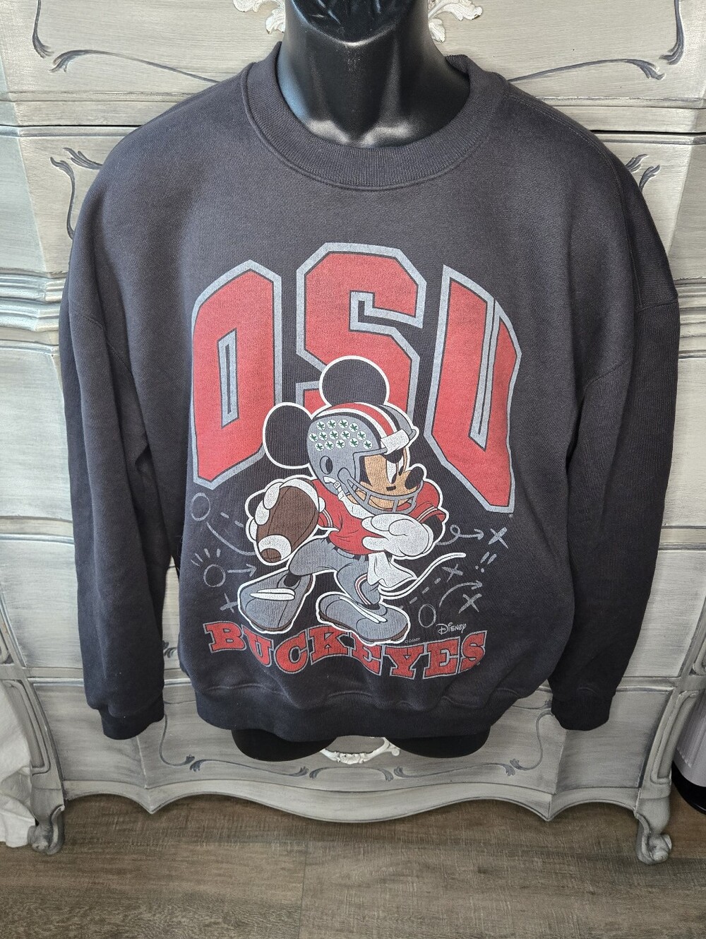 Hollister Mickey OSU Buckeyes Graphic Crewneck